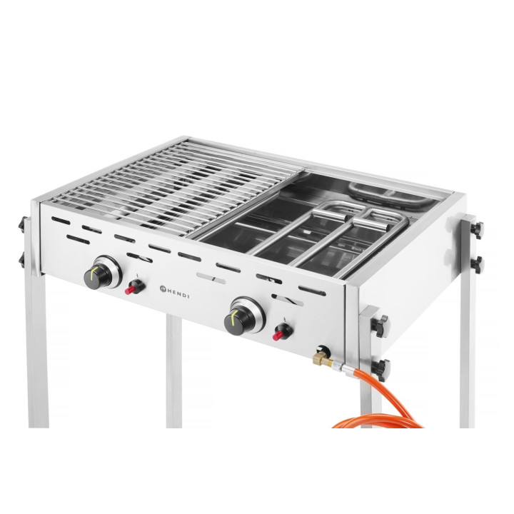 Roast-Master Pro Grill gazowy, HENDI, 11,6kW, 790x560x(H)900mm