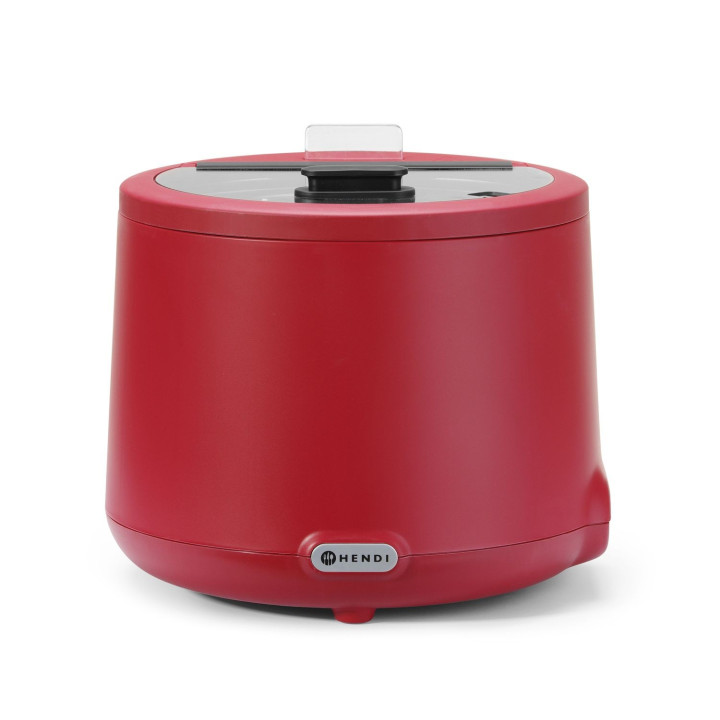 Kociołek do zupy UNIQ, HENDI, 8L, czerwony, 220-240V/500W, ⌀365x(H)325mm