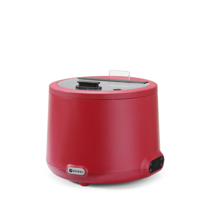 Kociołek do zupy UNIQ, HENDI, 8L, czerwony, 220-240V/500W, ⌀365x(H)325mm