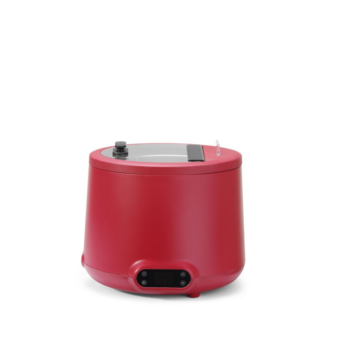 Kociołek do zupy UNIQ, HENDI, 8L, czerwony, 220-240V/500W, ⌀365x(H)325mm
