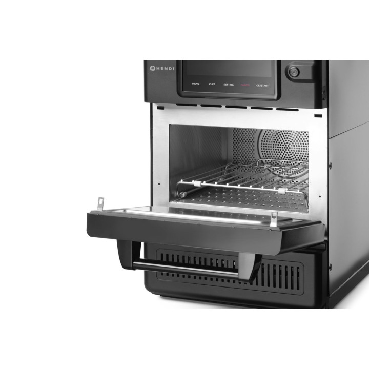Piec konwekcyjno-mikrofalowy CombiTurbo , HENDI, 18L, czarny, 230V/3000W, 402x735x(H)608mm