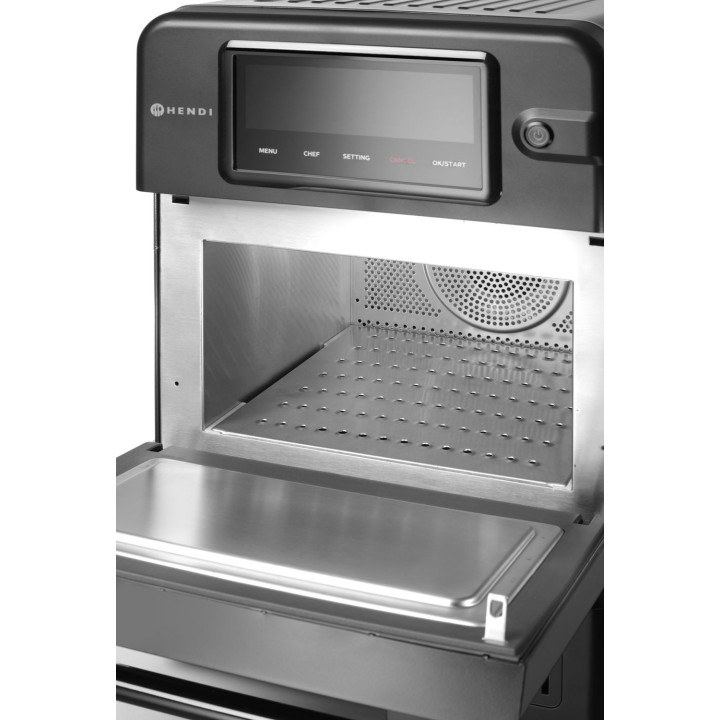 Piec konwekcyjno-mikrofalowy CombiTurbo , HENDI, 18L, czarny, 230V/3000W, 402x735x(H)608mm