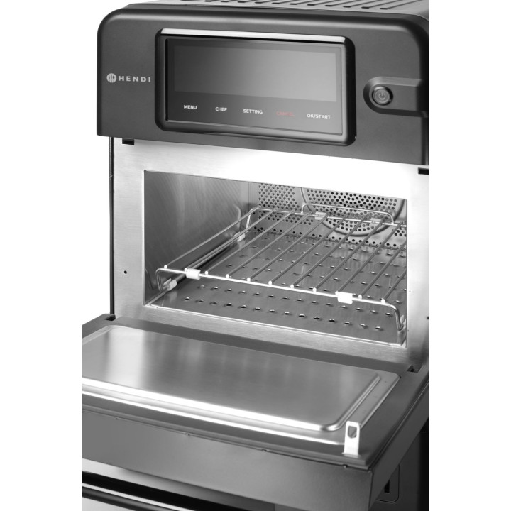 Piec konwekcyjno-mikrofalowy CombiTurbo , HENDI, 18L, czarny, 230V/3000W, 402x735x(H)608mm