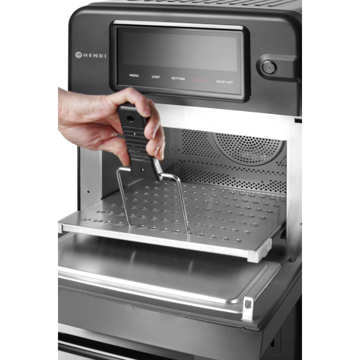 Piec konwekcyjno-mikrofalowy CombiTurbo , HENDI, 18L, czarny, 230V/3000W, 402x735x(H)608mm