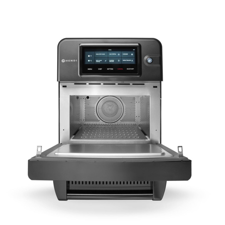 Piec konwekcyjno-mikrofalowy CombiTurbo , HENDI, 18L, czarny, 230V/3000W, 402x735x(H)608mm