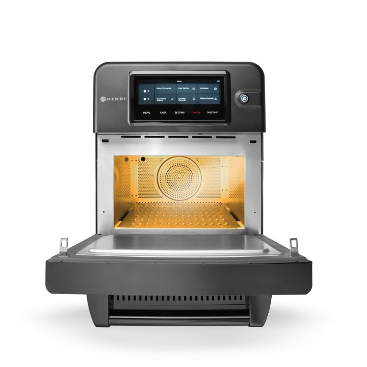 Piec konwekcyjno-mikrofalowy CombiTurbo , HENDI, 18L, czarny, 230V/3000W, 402x735x(H)608mm