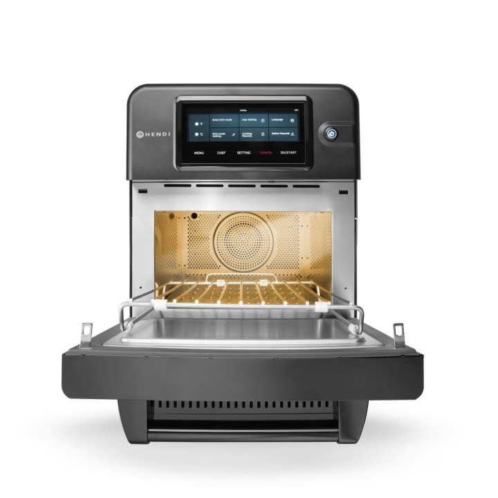 Piec konwekcyjno-mikrofalowy CombiTurbo , HENDI, 18L, czarny, 230V/3000W, 402x735x(H)608mm