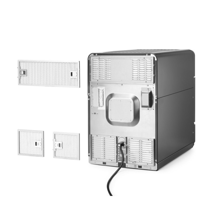 Piec konwekcyjno-mikrofalowy CombiTurbo , HENDI, 18L, czarny, 230V/3000W, 402x735x(H)608mm