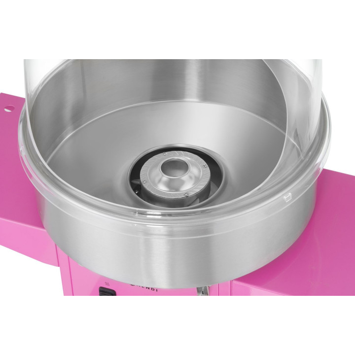 Urządzenie do waty cukrowej z wózkiem, HENDI, Pastelowy różowy, 220-240V/1130W, 948x520x(H)914mm