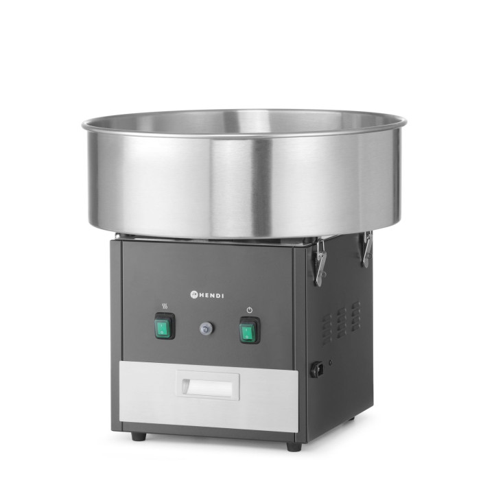 Urządzenie do waty cukrowej, HENDI, czarny, 220-240V/1130W, 520x520x(H)503mm