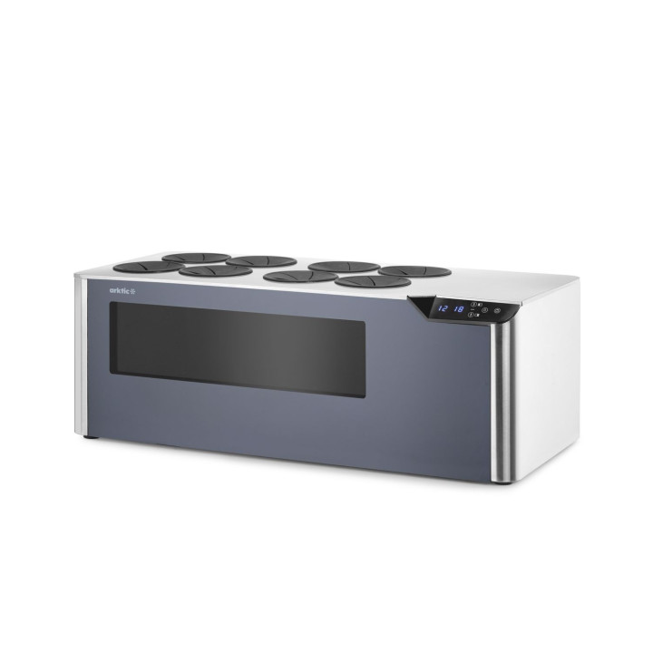 Chłodziarka do wina nastawna dwustrefowa, Cellar, Arktic, czarny, 220-240V/60W, 800x350x(H)293mm