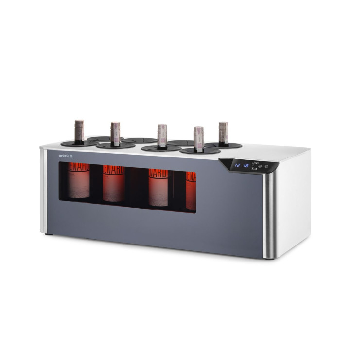 Chłodziarka do wina nastawna dwustrefowa, Cellar, Arktic, czarny, 220-240V/60W, 800x350x(H)293mm