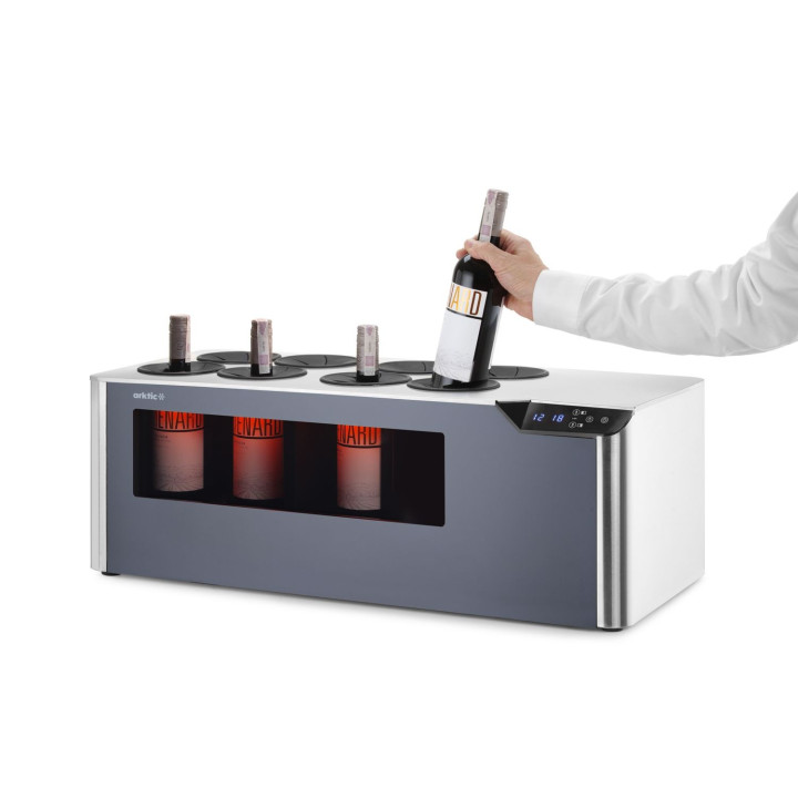 Chłodziarka do wina nastawna dwustrefowa, Cellar, Arktic, czarny, 220-240V/60W, 800x350x(H)293mm