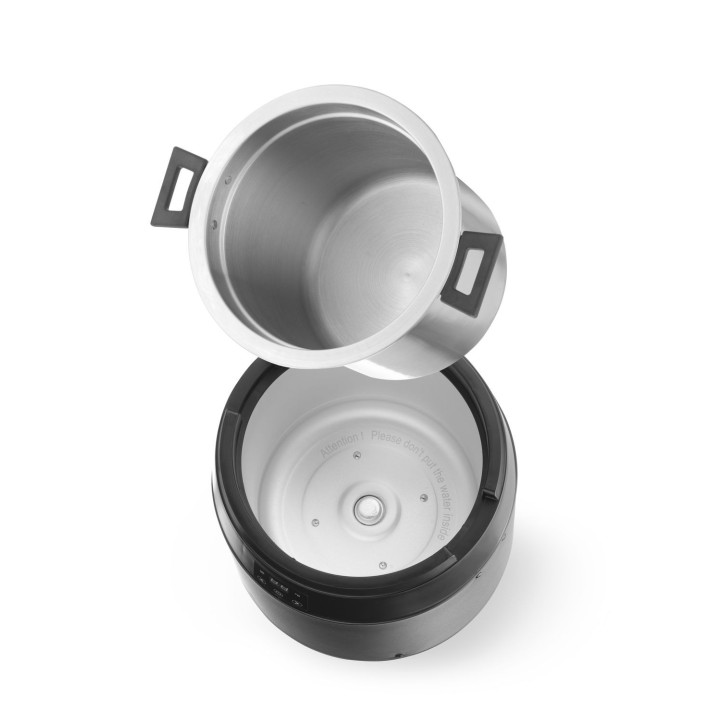 Kociołek do zupy Waterless, 10l, HENDI, 10L, czarny, 220-240V/450W, ⌀330x(H)398mm