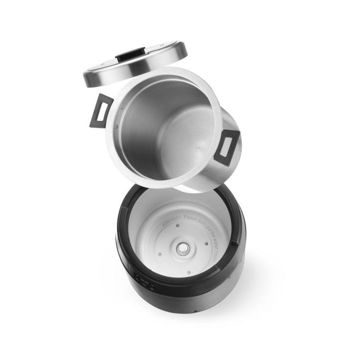 Kociołek do zupy Waterless, 10l, HENDI, 10L, czarny, 220-240V/450W, ⌀330x(H)398mm