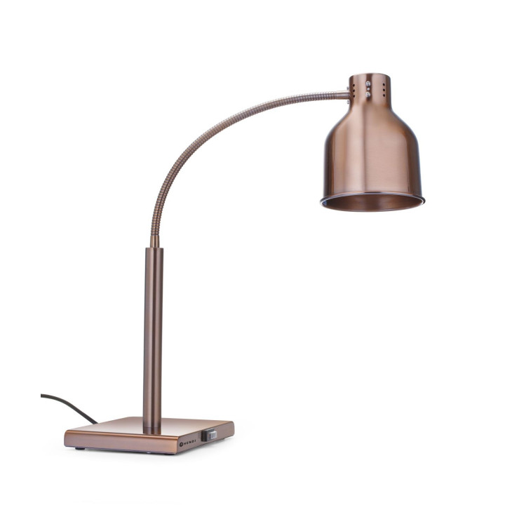 Lampa do podgrzewania potraw, giętka, HENDI, miedziany, 220-240V/250W, 268x203x(H)660mm