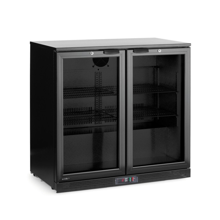 Lodówka barowa 2-drzwiowa, Arktic, 158L, czarny, 220-240V/160W, 900x530x(H)870mm