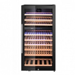 Lodówka do wina, 2-strefowa, 91 butelki, Arktic, 230L, czarny, 569x595x(H)1215mm