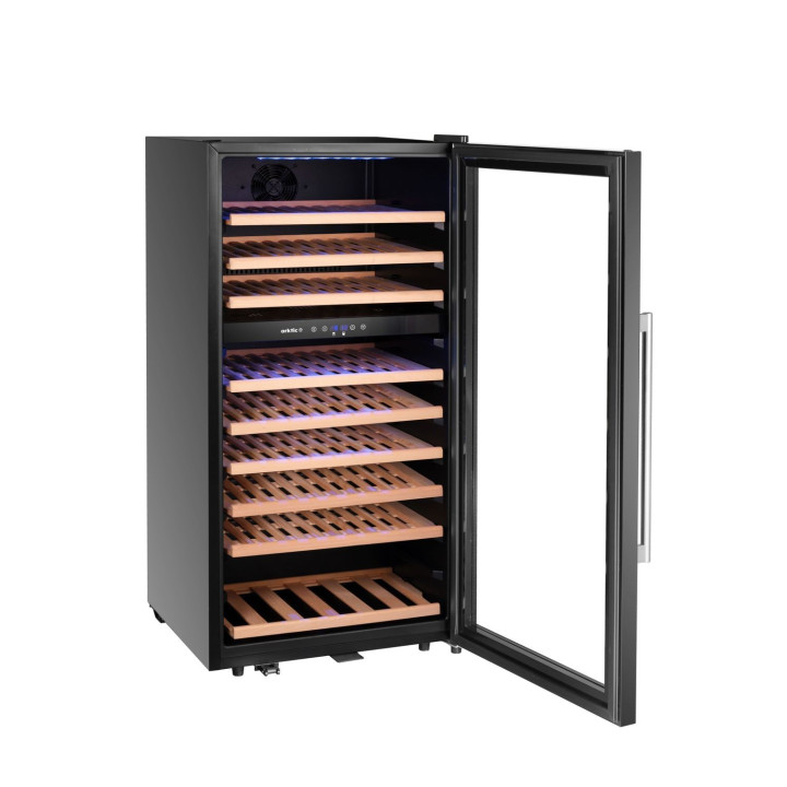 Lodówka do wina, 2-strefowa, 91 butelki, Arktic, 230L, czarny, 569x595x(H)1215mm