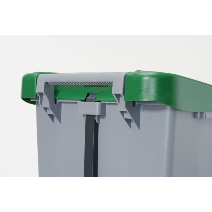 Kosz na śmieci, HENDI, 120L, jasnoszary, 510x425x(H)875mm