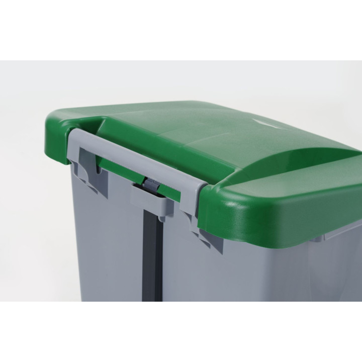 Kosz na śmieci, HENDI, 120L, jasnoszary, 510x425x(H)875mm