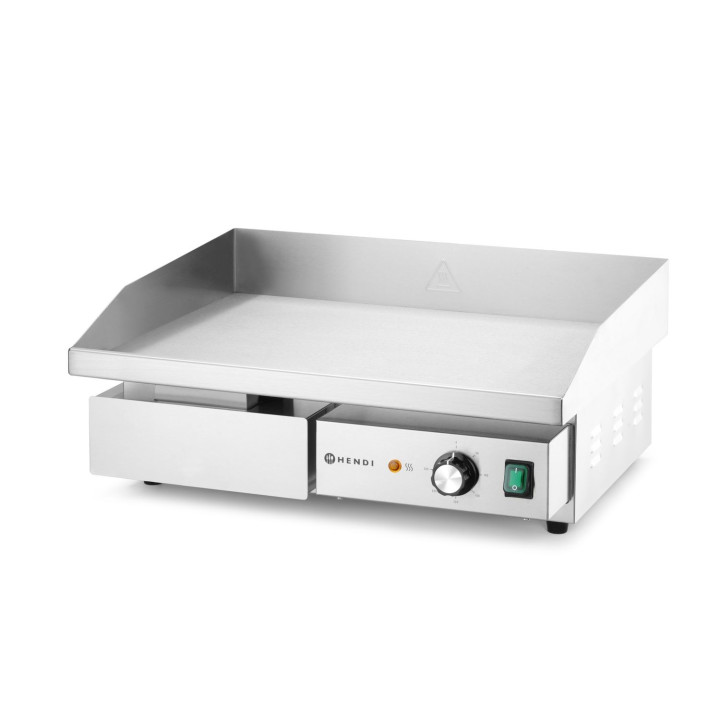 Płyta grillowa, gładka, HENDI, Budget Line, gładka, 220-240V/3000W, 550x430x(H)240mm