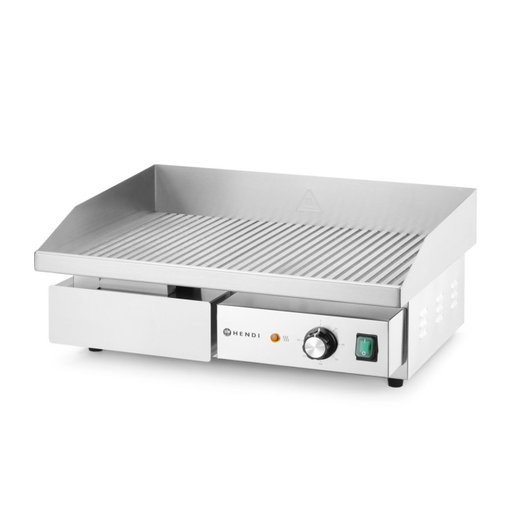 Płyta grillowa żebrowana, HENDI, Budget Line, ryflowana, 220-240V/3000W, 550x430x(H)240mm