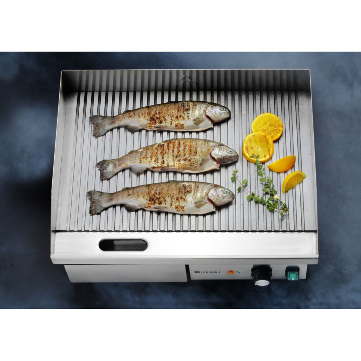 Płyta grillowa żebrowana, HENDI, Budget Line, ryflowana, 220-240V/3000W, 550x430x(H)240mm