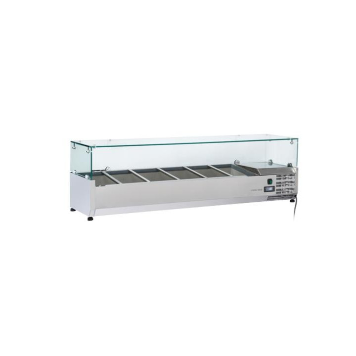 Nadstawka chłodnicza GLASS TOP 5x GN 1/3 +B165+ 1x GN 1/2 Wariant podstawowy