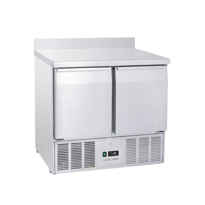 Stół chłodniczy sałatkowy Coolhead 2 drzwiowy z blatem roboczym zrantem 100mm Wariant podstawowy
