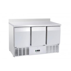 Stół chłodniczy sałatkowy Coolhead 3 drzwiowy z blatem roboczym zrantem 100mm Wariant podstawowy