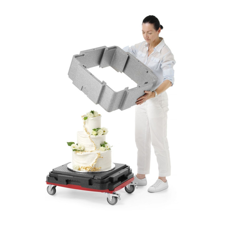 Pojemnik termoizolacyjny wielofunkcyjny Cam GoBox, Cambro, jasnoszary, 641x641x(H)754mm