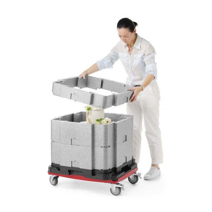 Pojemnik termoizolacyjny wielofunkcyjny Cam GoBox, Cambro, jasnoszary, 641x641x(H)754mm