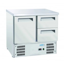 Stół chłodniczy z drzwiami i 2 szufladami, Arctic, GN 1/1, 129L, 220-240V/143W, 900x700x(H)855mm