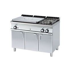 TP2-712 G/P ﻿﻿Kuchnia żeliwna gazowa z szafką