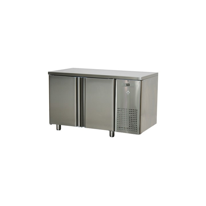 SCH 2D DSL Stół chłodniczy dwudrzwiowy ze zlewem i rantem