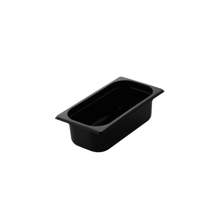 GNPC - 1/1-65 ﻿Pojemnik gastronomiczny GN z czarnego poliwęglanu