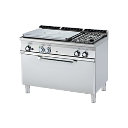 TPF2-712 GE/P ﻿﻿Kuchnia żeliwna gazowa z piekarnikiem elektrycznym