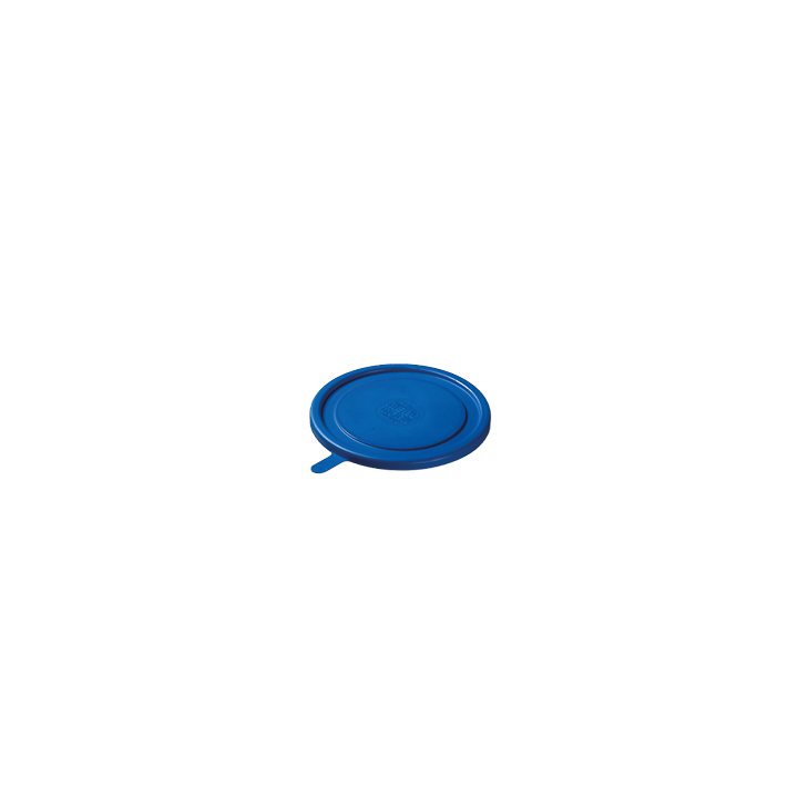 Pokrywka syntetyczna niebieska z uchwytem na miseczkę do zupy, sałatkę, deser