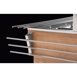 SCOSPAVSQX8+ ﻿﻿Półka z profili, nierdzewna do witryn SQ