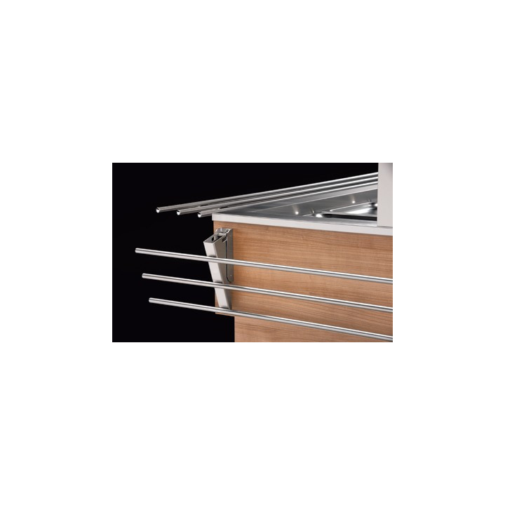 SCOSPAVSQX8+ ﻿﻿Półka z profili, nierdzewna do witryn SQ