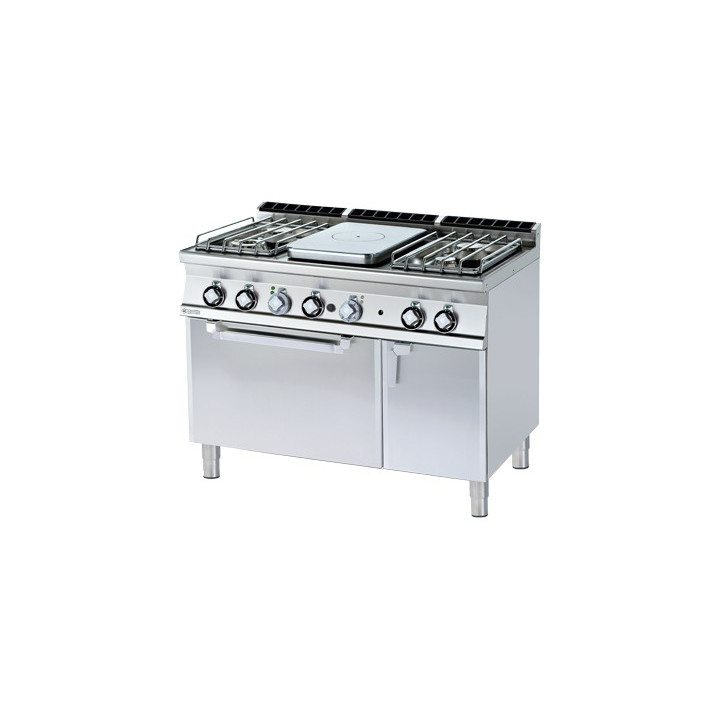 TPFV4-712 GEV/P ﻿﻿﻿Kuchnia żeliwna gazowa z piekarnikiem elektrycznym