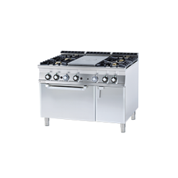 TPF4-912 GEV ﻿﻿Kuchnia ﻿żeliwna gazowa z piekarnikiem elektrycznym