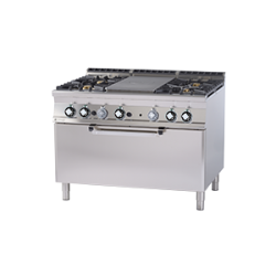 TPF4-912 GE ﻿﻿Kuchnia ﻿żeliwna gazowa z piekarnikiem elektrycznym