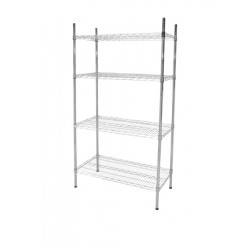 C460 - 1520 ﻿Regał magazynowy chrom. 4-półkowy Redfox 00028685