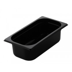 GNPC - 1/1-150 ﻿Pojemnik gastronomiczny GN z czarnego poliwęglanu