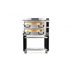 PM 722ED Piec do pizzy 2-komorowy sterowany elektronicznie 2x6x⌀25 cm | Modular PM 700 Pizza Master