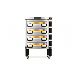 PM 724ED Piec do pizzy 4-komorowy sterowany elektronicznie 4x6x⌀25 cm | Modular PM 700 Pizza Master