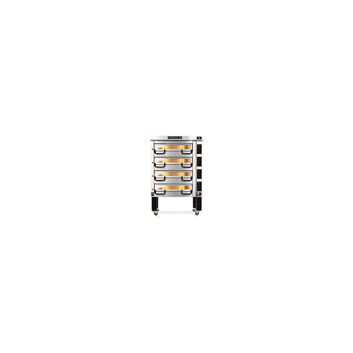 PM 724ED Piec do pizzy 4-komorowy sterowany elektronicznie 4x6x⌀25 cm | Modular PM 700 Pizza Master