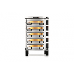 PM 725ED Piec do pizzy 5-komorowy sterowany elektronicznie Pizza Master Piec do pizzy 5-komorowy 5x6x⌀25 cm | Modular PM 700 Piz